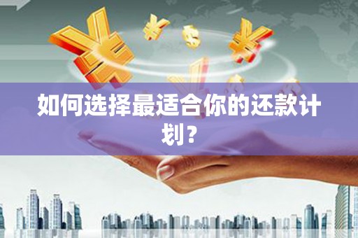 商丘如何选择最适合你的还款计划？