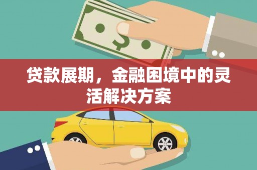 商丘贷款展期，金融困境中的灵活解决方案