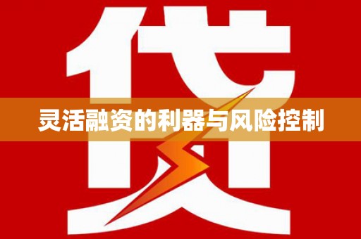 商丘灵活融资的利器与风险控制
