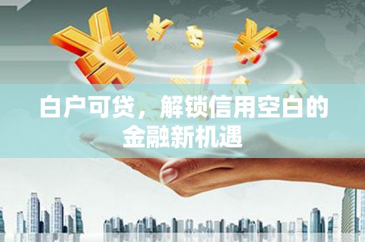 商丘白户可贷，解锁信用空白的金融新机遇