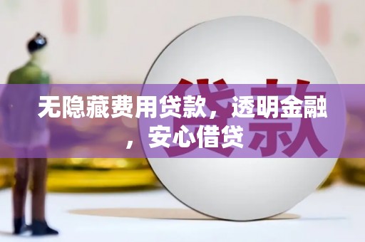 商丘无隐藏费用贷款，透明金融，安心借贷