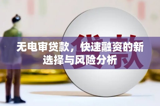 商丘无电审贷款，快速融资的新选择与风险分析