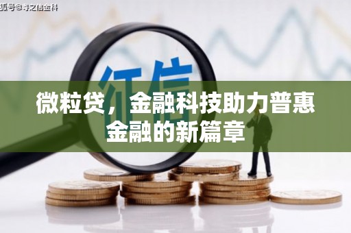 商丘微粒贷，金融科技助力普惠金融的新篇章