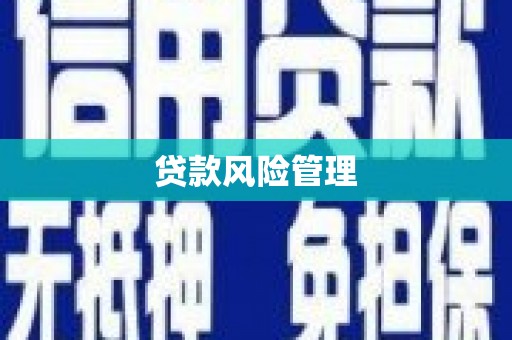 商丘贷款风险管理