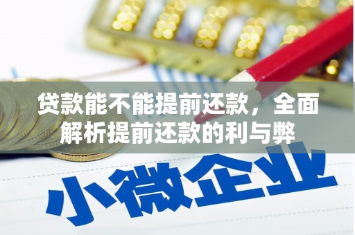 商丘贷款能不能提前还款，全面解析提前还款的利与弊