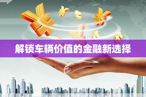 商丘解锁车辆价值的金融新选择