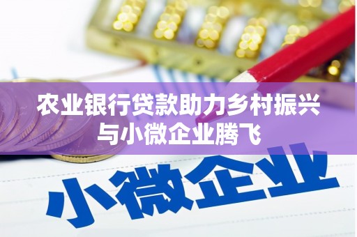 商丘农业银行贷款助力乡村振兴与小微企业腾飞
