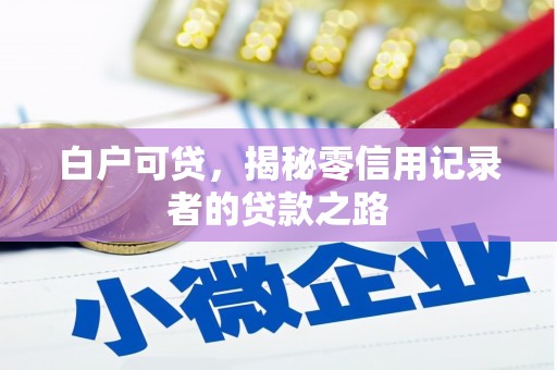 商丘白户可贷，揭秘零信用记录者的贷款之路