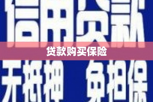 商丘贷款购买保险
